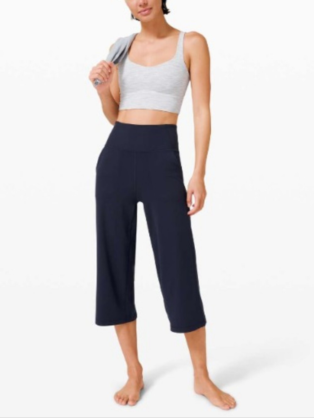Lululemon Align Wide Leg Crop Pants Navy 23"